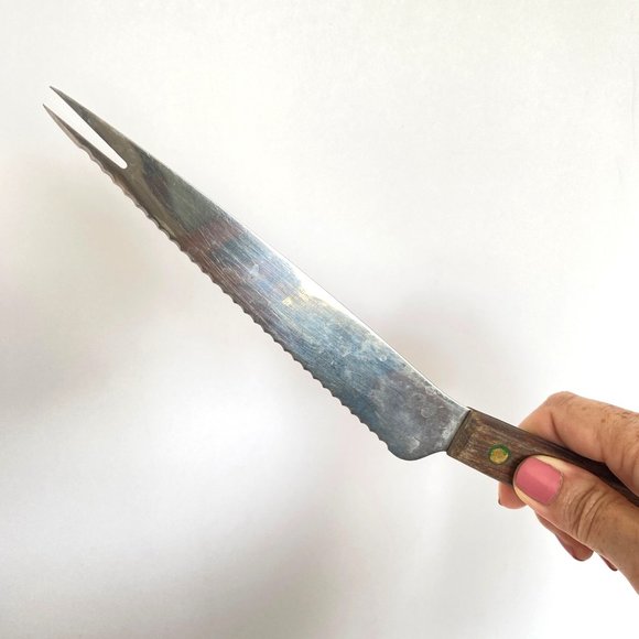 Bingo Prize Serrated Bar Knife Olive Skewer Steel Wood Handle from PA - Picture 2 of 12